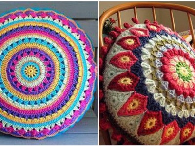 Very beautiful design and ideas of crochet #cushion covers patterns #crochetcushions