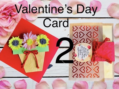 2 Special handmade Valentines day card | Valentines day card making ideas | Greeting cards |#cards