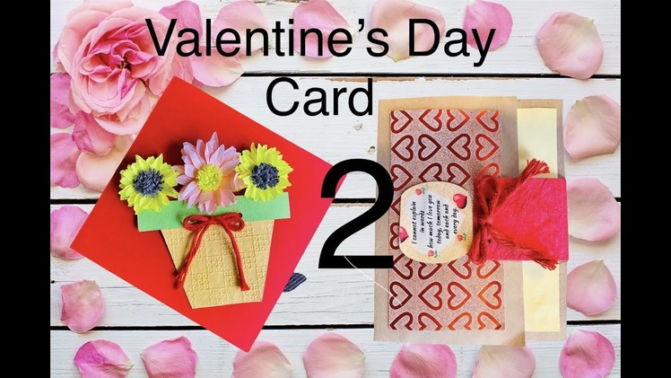 2 Special handmade Valentines day card | Valentines day card making ideas | Greeting cards |#cards