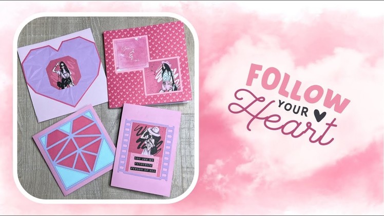 4 Beautiful Valentine's Day Pop-Up Card Ideas ???? DIY Easy Handmade HEART Cards