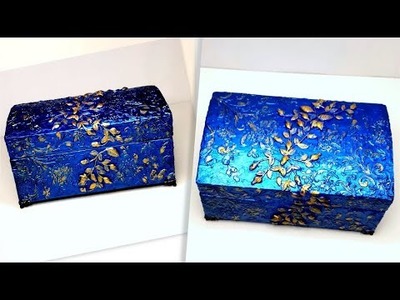 Beautiful Jewelry Box of cardboard.Diy Craft Ideas