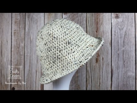 Crochet Bucket Hat Easy & Quick For Beginners