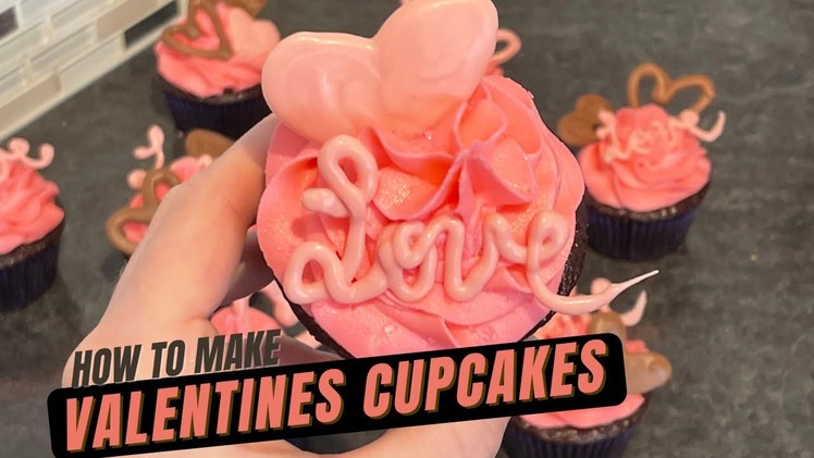 DIY EASY VALENTINES DAY CUPCAKES | Valentine's Day cupcake tutorial