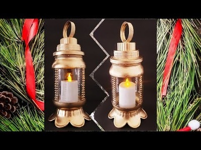 DIY Glass Bottle Lantern | Home Decor | how to make lantern with glass jar | Namrata All In One