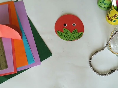 DIY MOVING APPLE CRAFT.For 3 years old kids