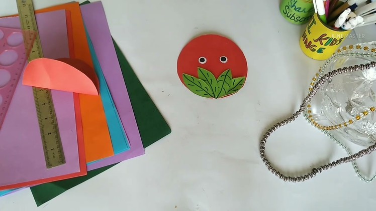 DIY MOVING APPLE CRAFT.For 3 years old kids