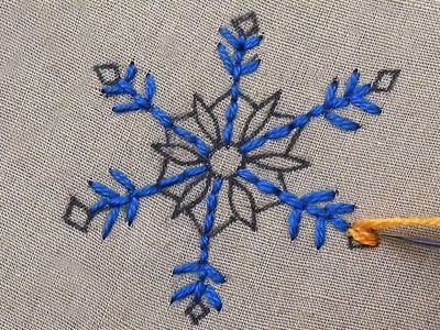 Easy Kashmiri stitch embroidery for beginners - new hand embroidery tutorial step by step