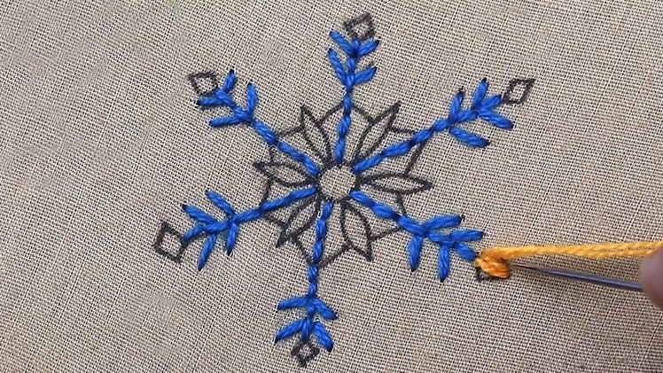 Easy Kashmiri stitch embroidery for beginners - new hand embroidery tutorial step by step