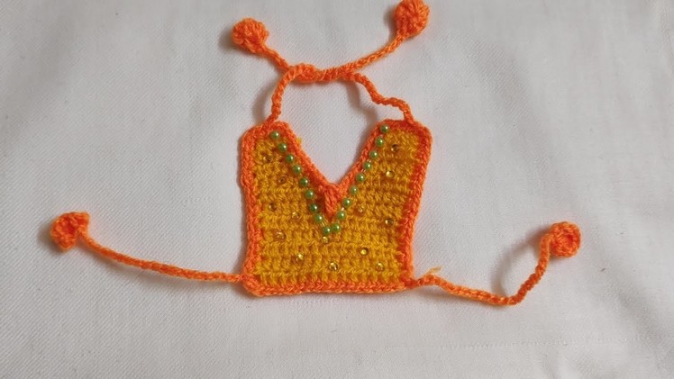 Easy to make crochet choli for mata rani