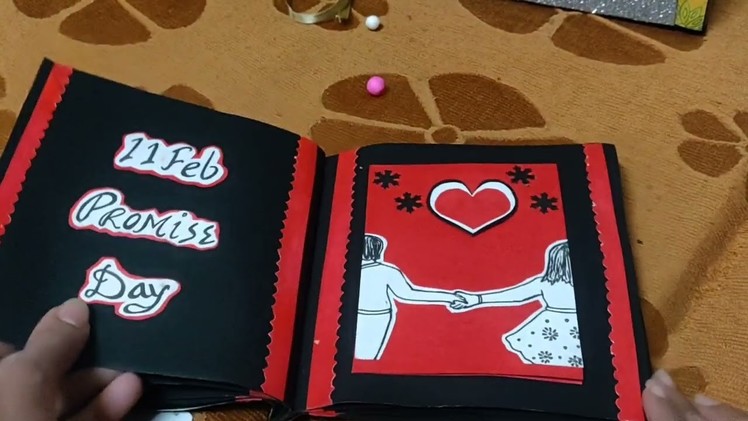 Handmade Gifts|KK ❤️|Valentine's Scrapbook|#craftideas #valentine #art #artistsoninstagram #love