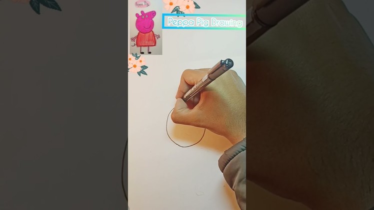 How To Draw Peppa Pig Easy | Peppa Pig | #shorts #trending #viral