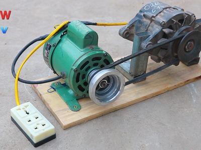 How to generate homemade infinite energy with a car alternator and an engine P2????????????