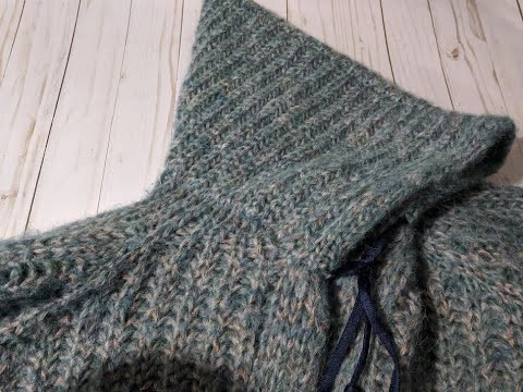 How to knit 3 Needle Bind-Off Method to finish up the Hoodie