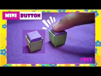 How To Make Mini Origami Button | POP IT FIDGET TOY | Origami Paper Craft | Push Pop