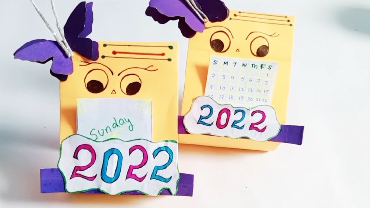 How to make New Year 2022 Desk Calendar | DIY Calendar | Handmade Desk Calendar | New Year Crafts