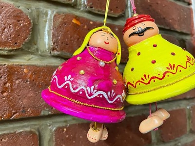 Matka painting at home| DIY Doll decoration|Return Gift idea| Eco friendly ideas| How to reuse matka