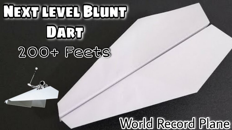 Next level world record blunt dart paper plane | plane flies far #paperplane #madtimes #paperzone