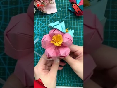 Paper Flowers Idea | Easy Paper Crafts | Simple Crafts For Kids | Nursery Craft Ideas #shorts