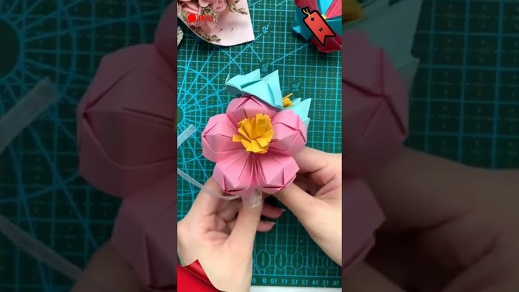 Paper Flowers Idea | Easy Paper Crafts | Simple Crafts For Kids | Nursery Craft Ideas #shorts