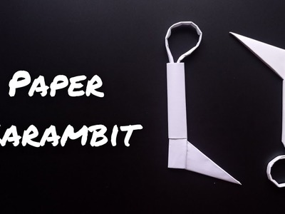 Paper kerambit. How to make a karambit from paper. Easy origami weapons.
