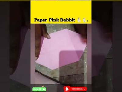 Pink Rabbit ???? Paper Craft ❤️❤️ #shorts #diy #viralshorts