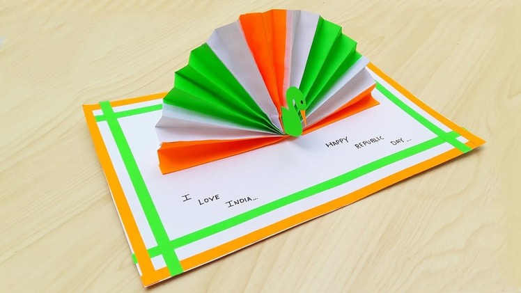 Republic Day Pop Up Card • How to make republic day card • handmade republic day card • republic day