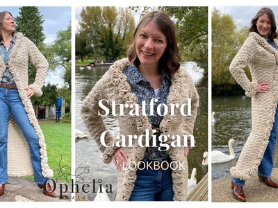 Showing Off My New CROCHET CARDIGAN. Stratford Cardigan LOOKBOOK