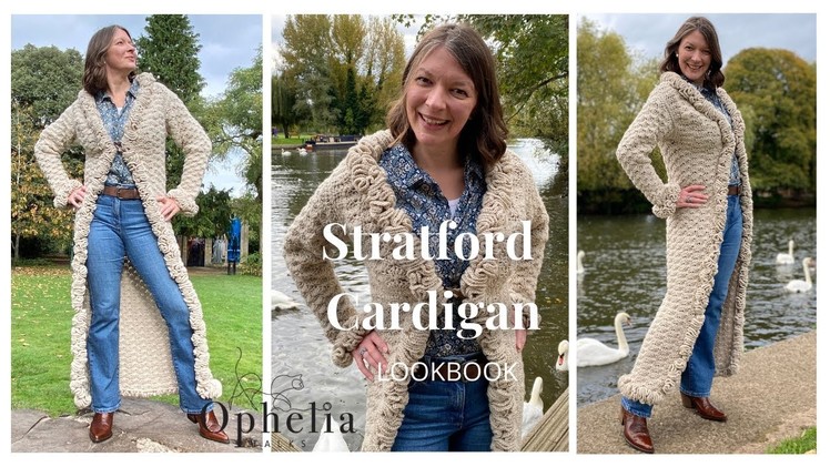 Showing Off My New CROCHET CARDIGAN. Stratford Cardigan LOOKBOOK