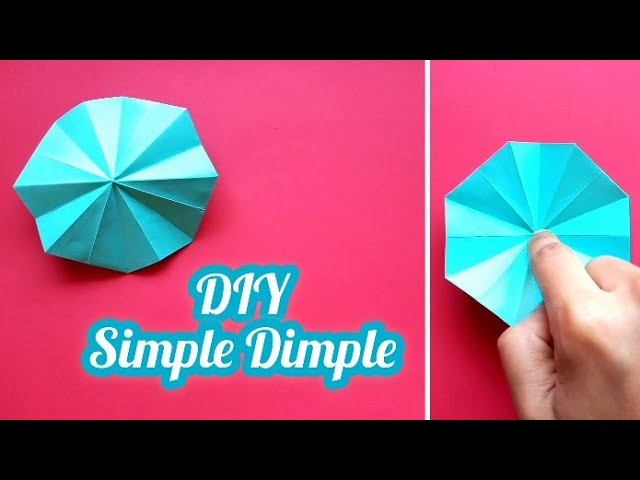 Super easy Simple Dimple. Origami Fidget. How to make a Fidget Toy. diy craft