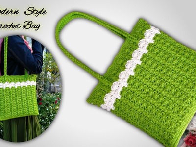 Tas Rajut Model Modern Terbaru || Crochet Tote Bag