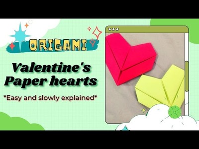 Valentine's paper heart | Origami #6 | Origami heart | Paper craft ideas | paper decor idea