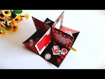 Valentines Day Special | Handmade Fold Card for Valentines Day | POP UP CARD | Tutorial