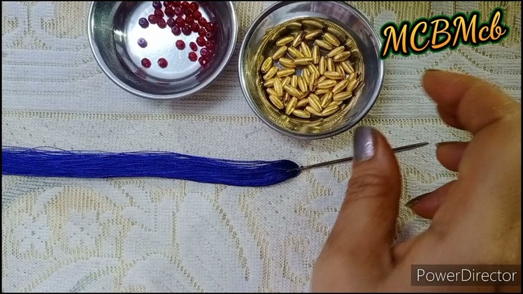Very easy Saree.Dupatta Kuchu in 1 Hour I Dupatta.Fancy Saree Kuchu I Crystal-Beads Tassels I MCBMcb