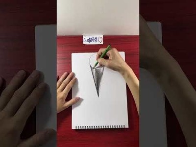3D Amazing Drawing Tips Very Easy - 3D Trick Art On Paper #3D #Drawing #DrawingTips #Shorts