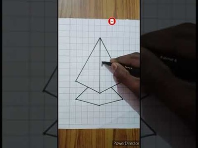 3D drawing.Easy 3D drawing#Shorts #youtubeshorts