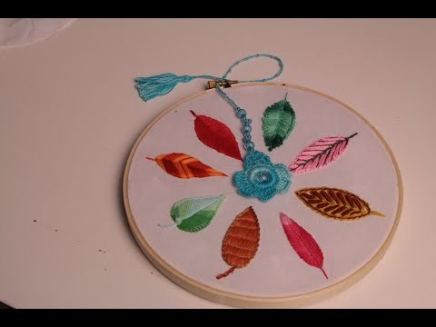 8 Leaves amazing hand embroidery #Star's embroidery# beginners friendly #  Easy & simple stitches