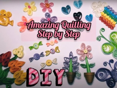 8 Paper Quilling Design : Art & Craft Tutorials Step By Step by Berlant