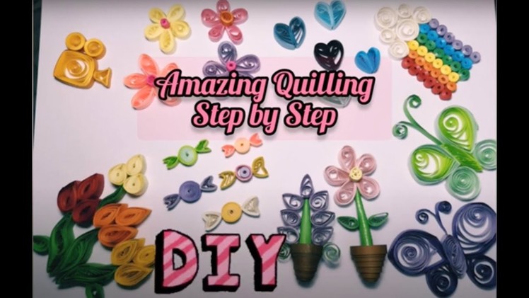 8 Paper Quilling Design : Art & Craft Tutorials Step By Step by Berlant