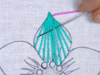 Amazing Flower Hand Embroidery, Beautiful Romanian Macrame Flower Stitch, Very Unique Sewing Stitch