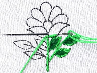 Beautiful flower embroidery tutorial for beginners - step by step hand embroidery for beginners
