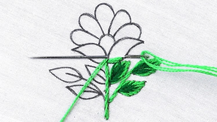 Beautiful flower embroidery tutorial for beginners - step by step hand embroidery for beginners