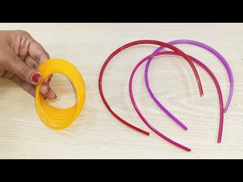 BEAUTIFUL HANDMADE WALL HANGING OUT OF OLD BANGLES & HAIR BAND | DECORATION IDEAS