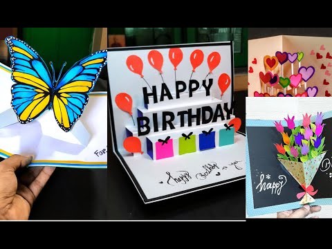 Birthday Card Ideas | Pop Up Birthday Card | Birthday Greeting card | Diy pop up flower card