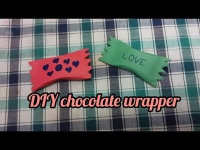 Cute diy chocolate wrapper.paper craft.