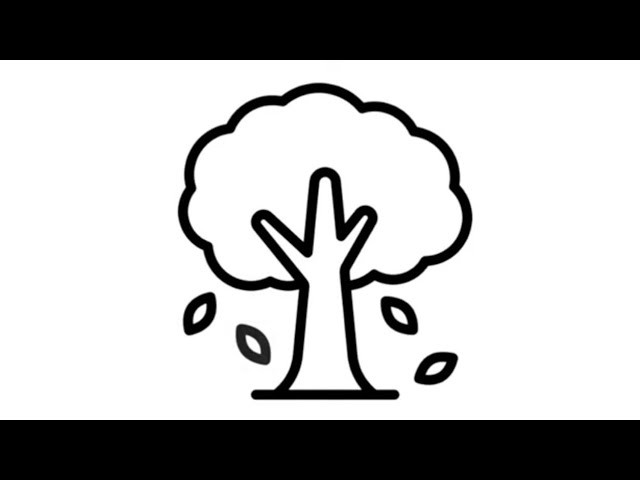 Dessin facile | apprendre a dessiner un arbre facilement | dessin kawaii | dessins facile a faire