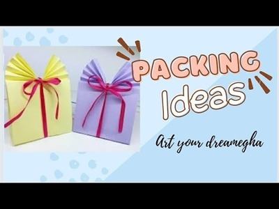 Diy craft|Diy paper gift bag(easy)|Gift wrap idea|origami|How to do gift wrapping from paper|handmad