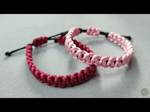 DIY Macrame Bracelet Square Knot | Macrame Bracelets Tutorial For Beginners