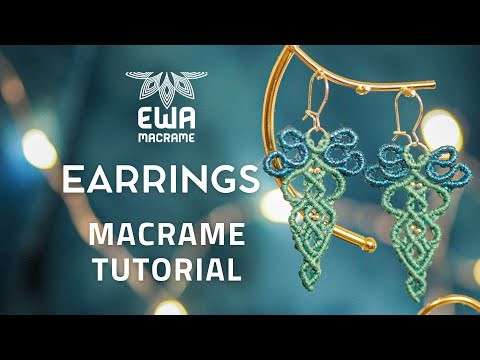 DIY MACRAME EARRINGS TUTORIAL | step by step | How to make macramè earrings | micromacramè design
