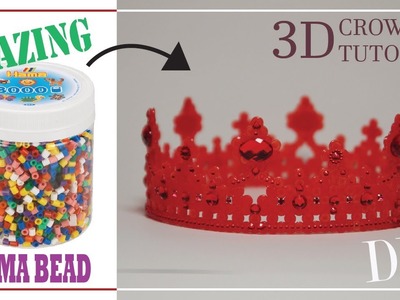 DIY | Perler project | 3D Hama bead | Perler Party.Birthday Headpiece