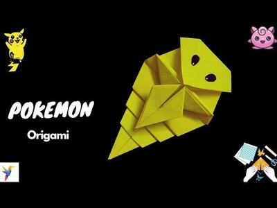 DIY Pokemon Origami Kakuna | Paper Craft | Paper Origami | Origami Kakuna #pokemon #kids #cartoon